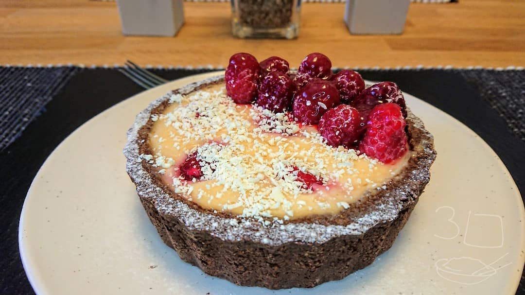 Raspberry and White Chocolate Tart