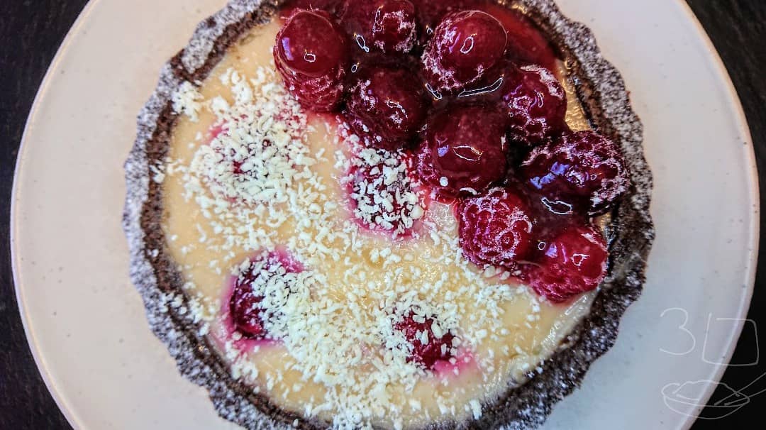Raspberry and White Chocolate Tart