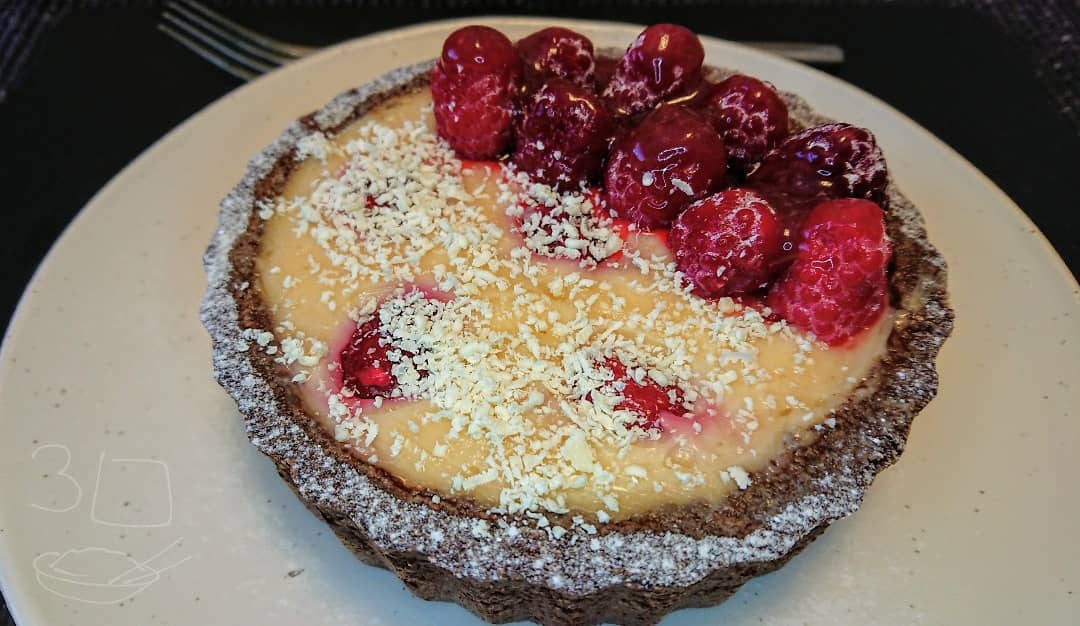 Raspberry and White Chocolate Tart
