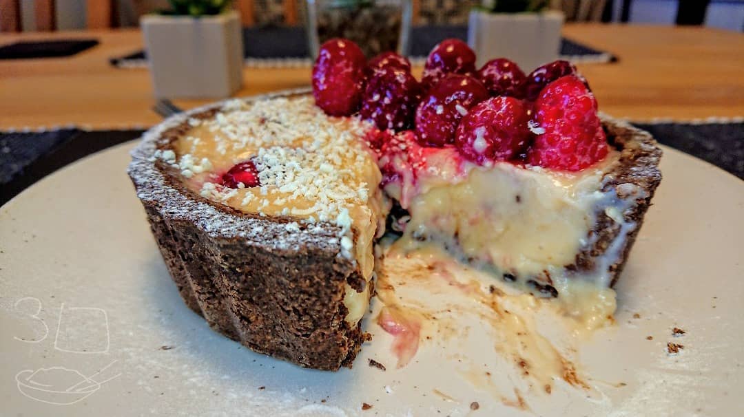 Raspberry and White Chocolate Tart