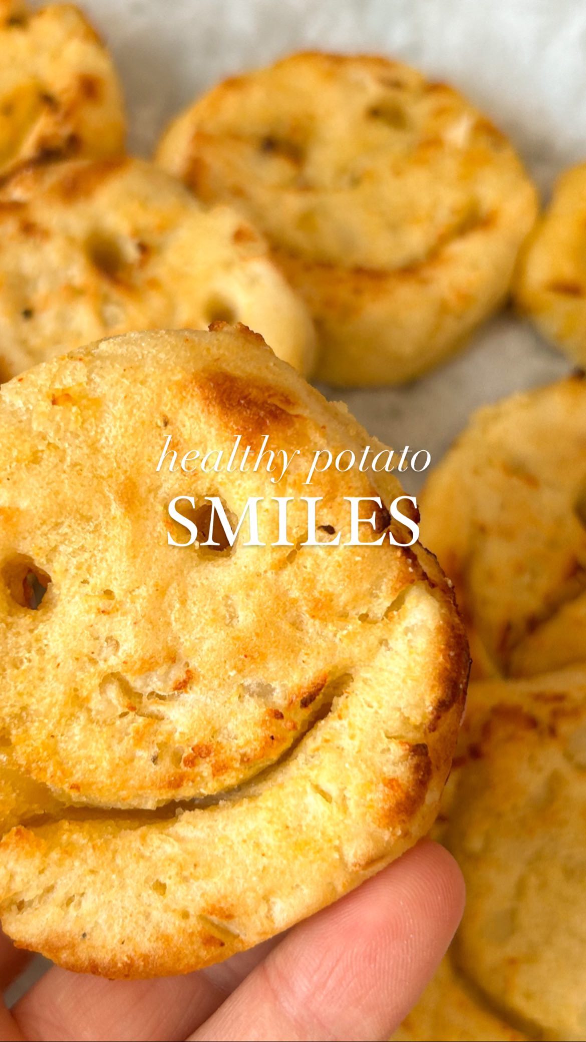 Crispy Air-Fried Potato Smiles