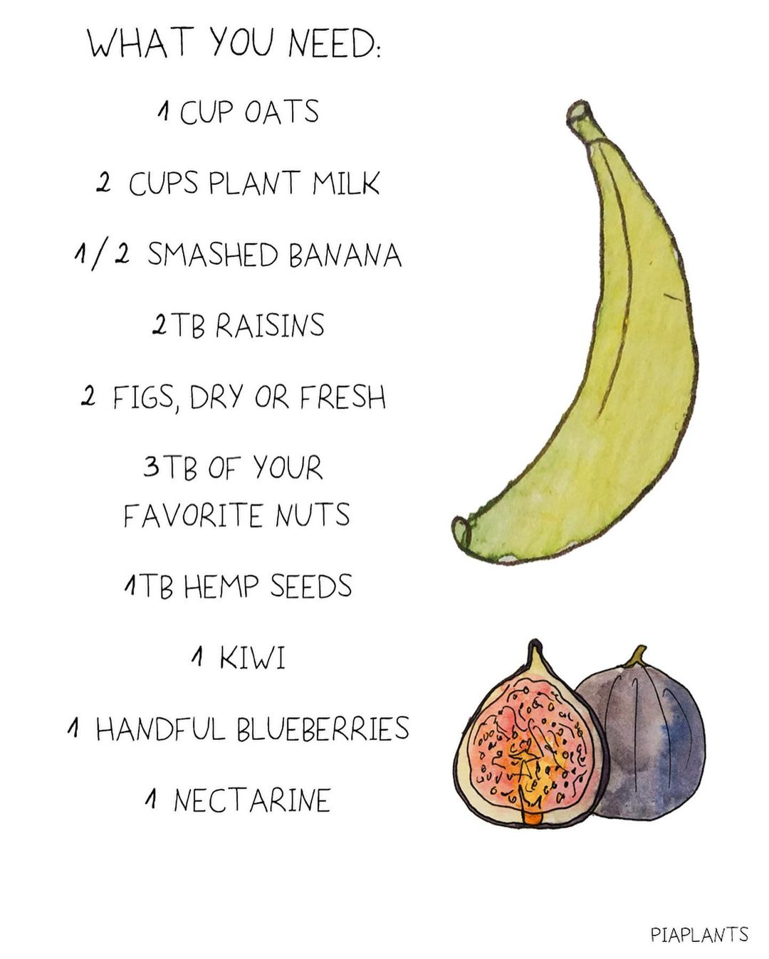 mixed fruit overnight oats
