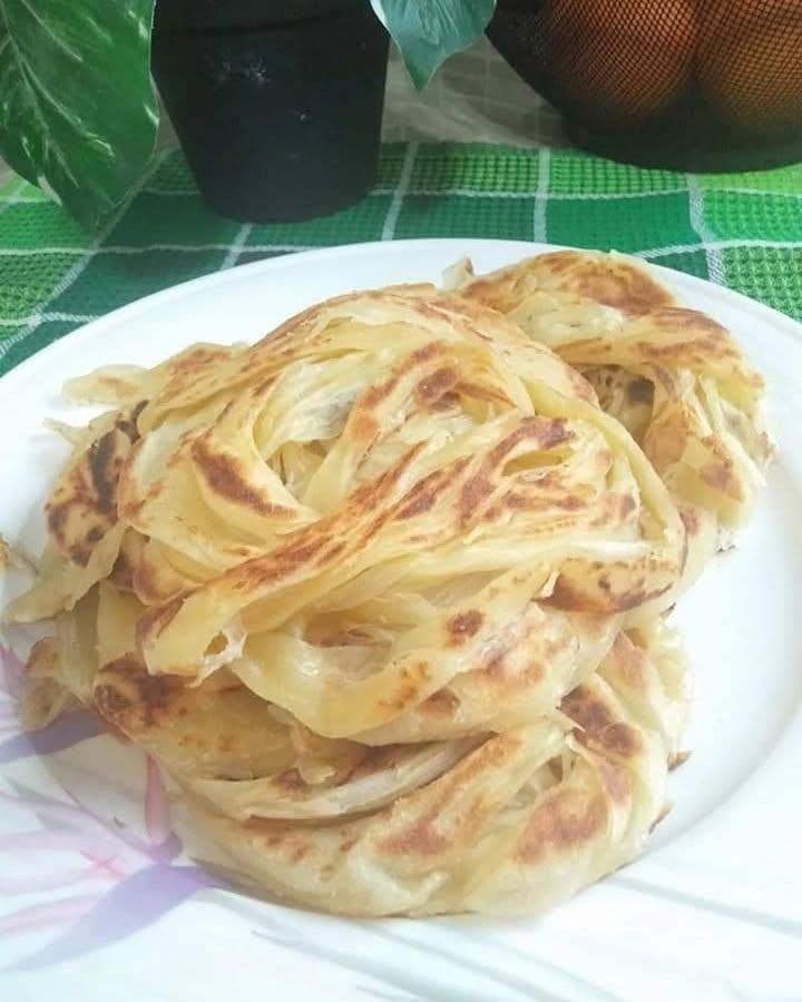 Homemade Roti Canai Flatbread