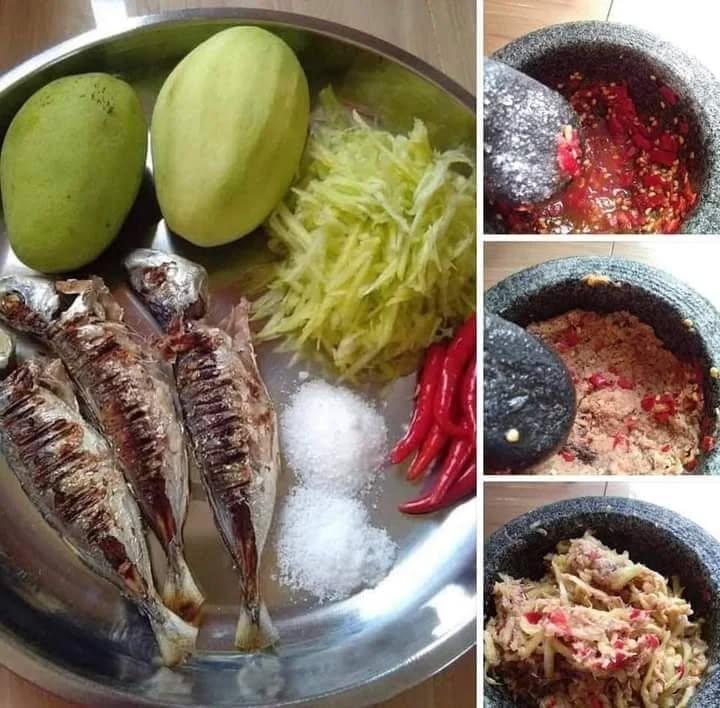 Grilled Fish with Spicy Sambal and Fruit