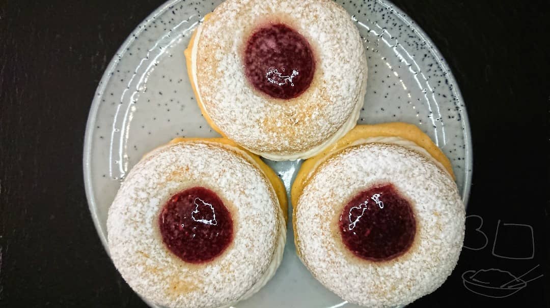 Jam and Custard Rings