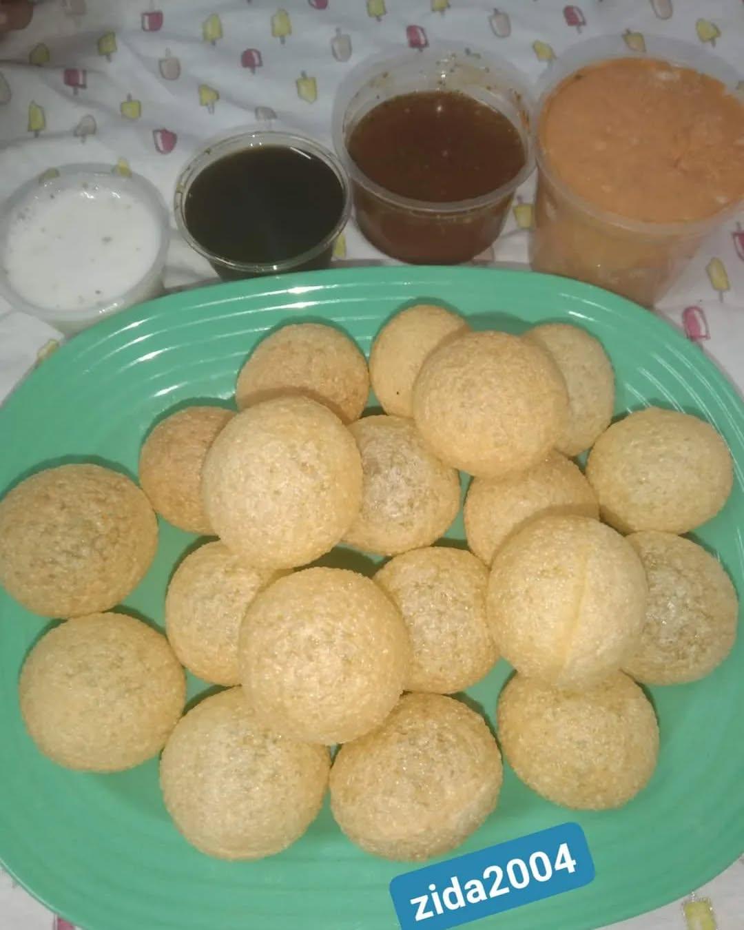 Indian Pani Puri Street Snack