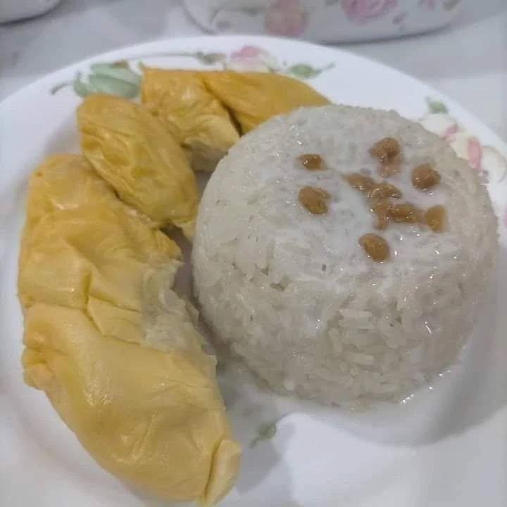 Steamed Glutinous Rice with Durian