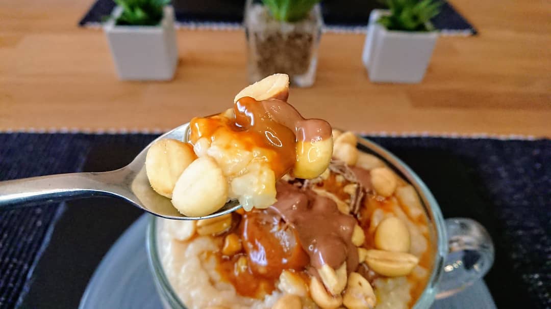 Snickers Inspired Rice Pudding