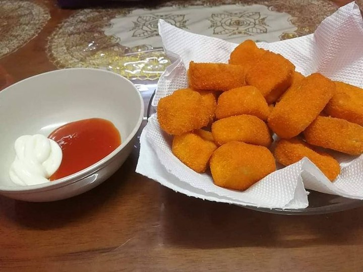 Homemade Steamed and Fried Chicken Nuggets