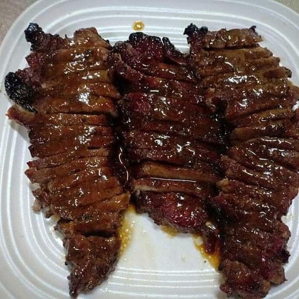 Grilled Meat with Marinade and Sauce