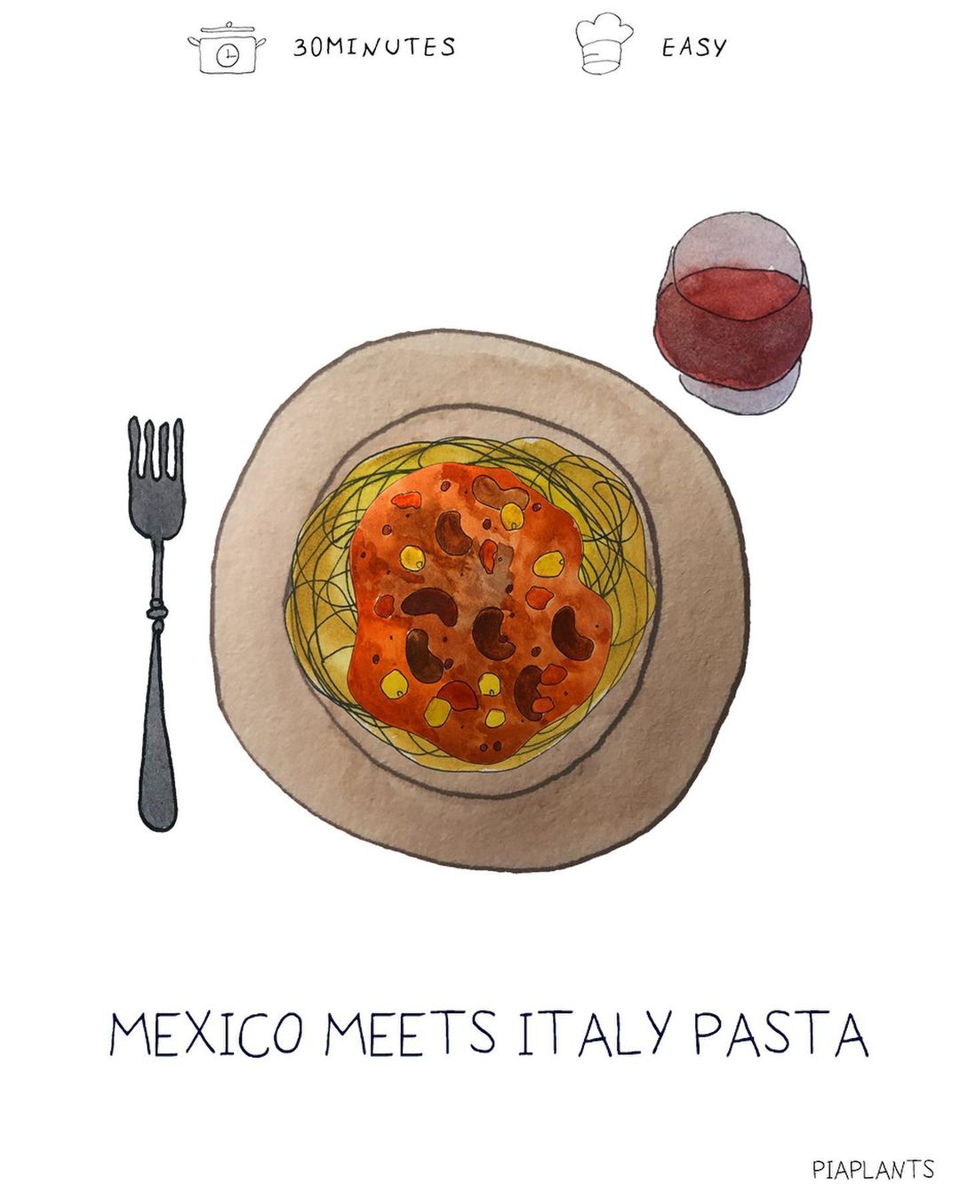 Mexico vegan italy pasta