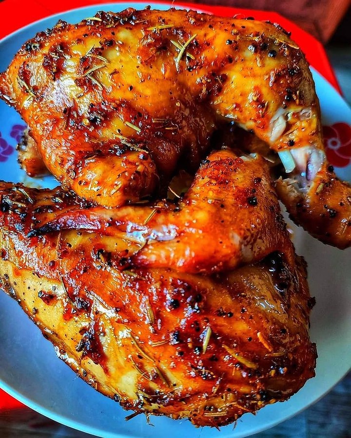 Grilled Chicken with Black Pepper Marinade