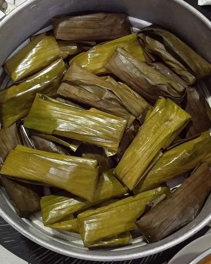 Steamed Banana Parcels with Coconut