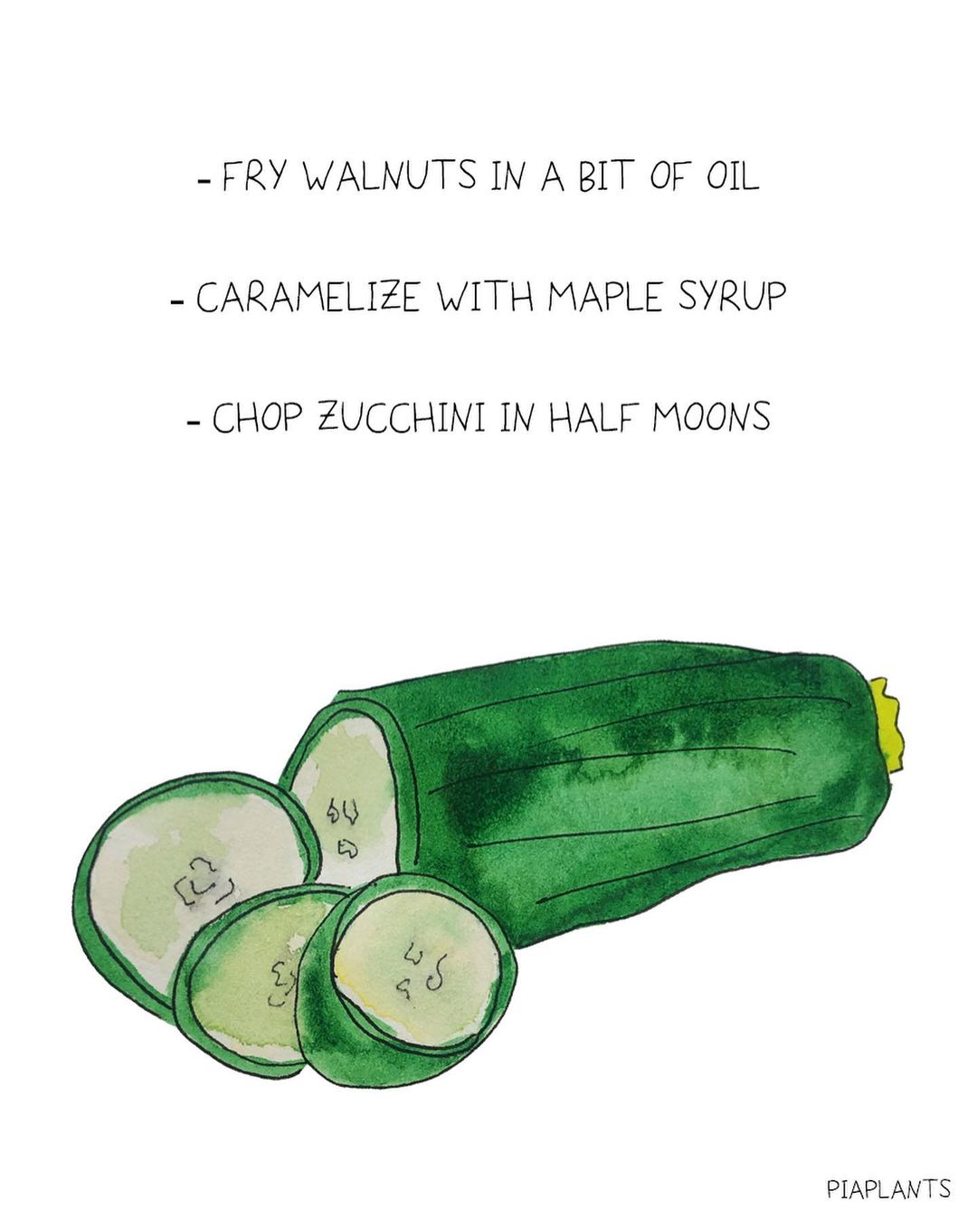 Zucchini and Radish Salad with Caramelized Walnuts