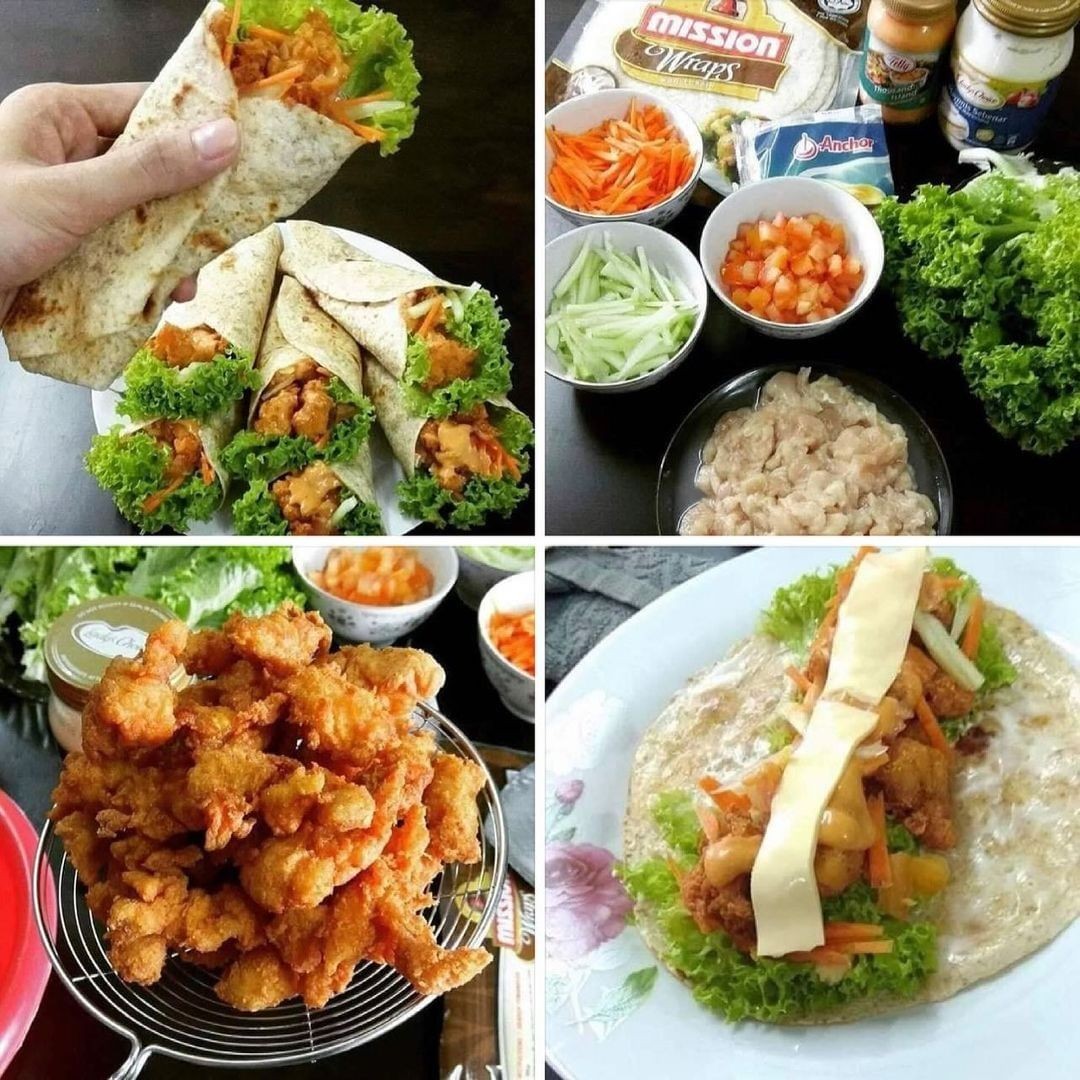 Homemade Kfc-Style Chicken Wrap