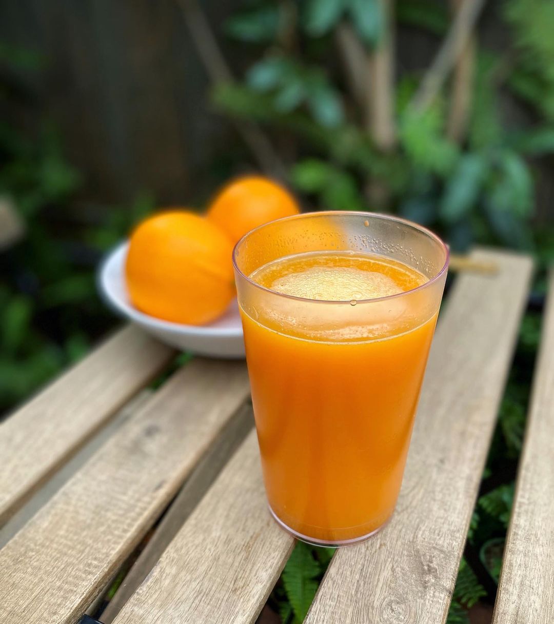 Fresh Orange Carrot Ginger Juice