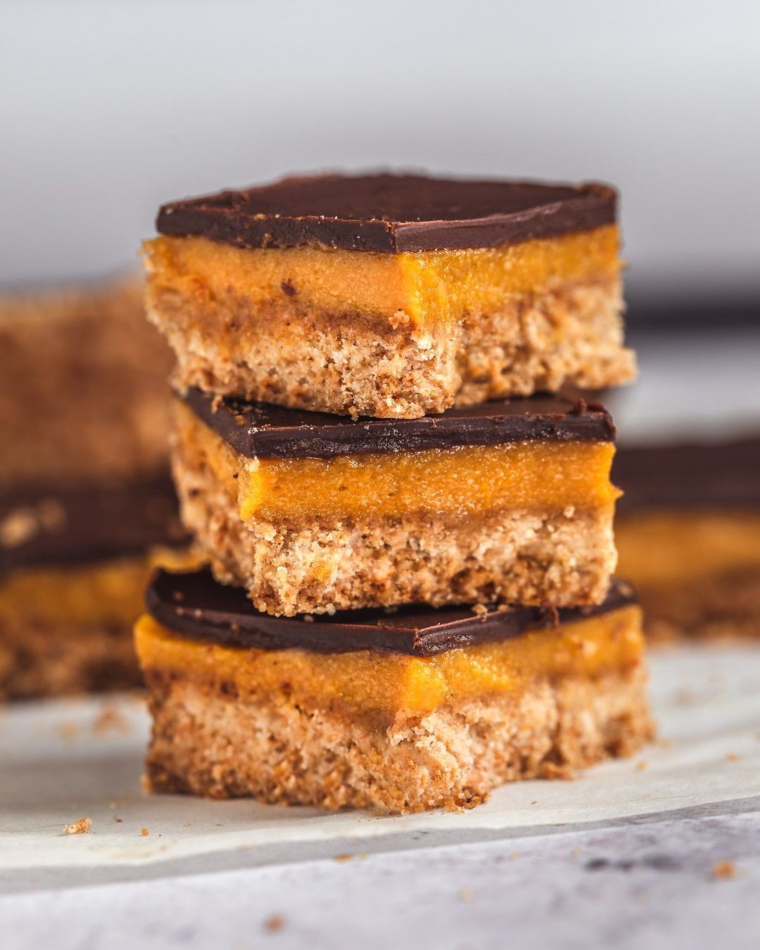 Gluten-Free Vegan Pumpkin Millionaire's Shortbread