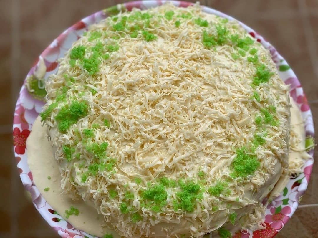 Pandan Cheese Steamed Cake