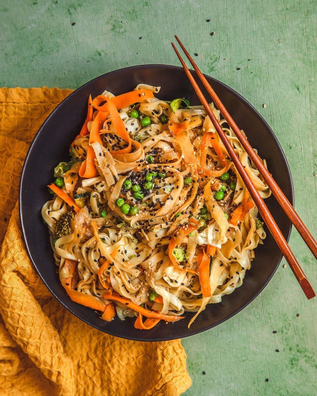 Quick Stir Fry with Noodles and Veggies