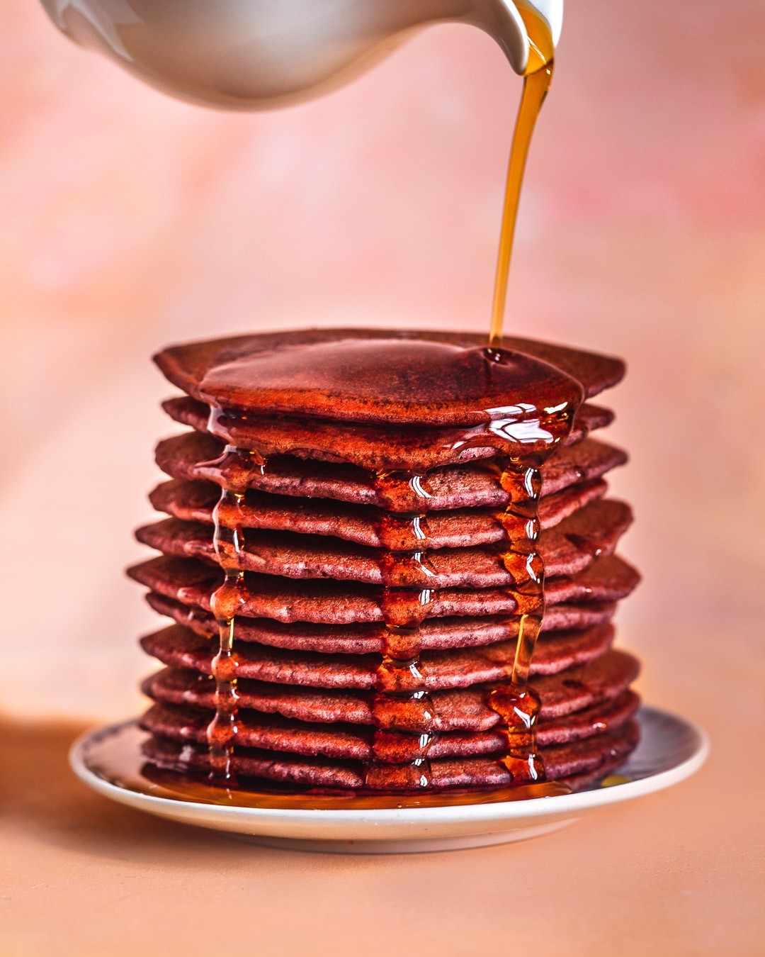 Vegan Gluten-Free Beet Pancakes