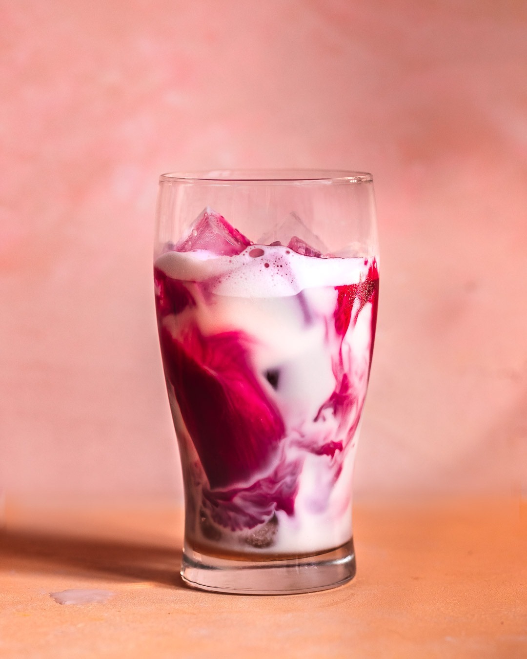 Iced Beetroot Latte with Plant-Based Milk
