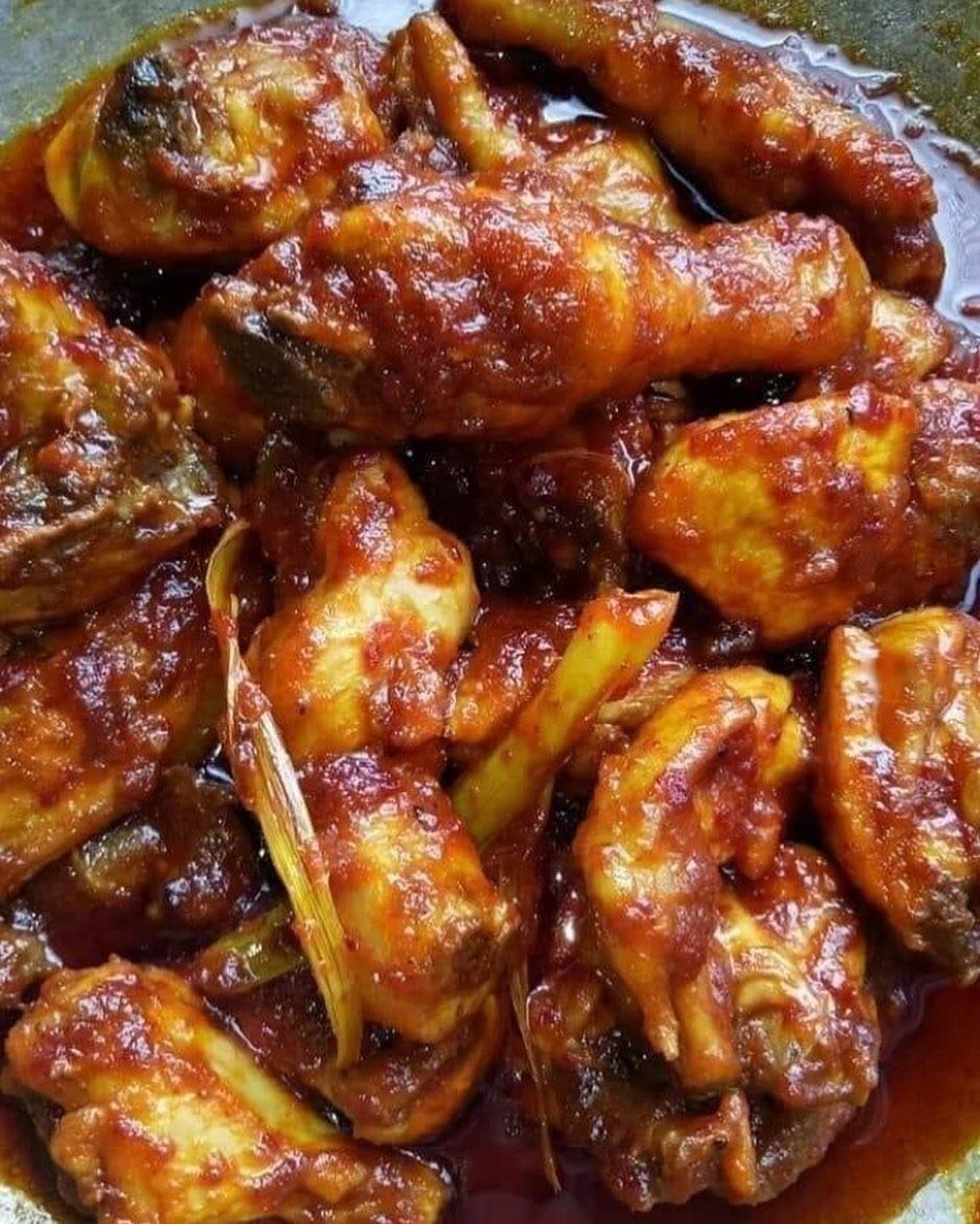 Malaysian Spicy Red Chicken Dish