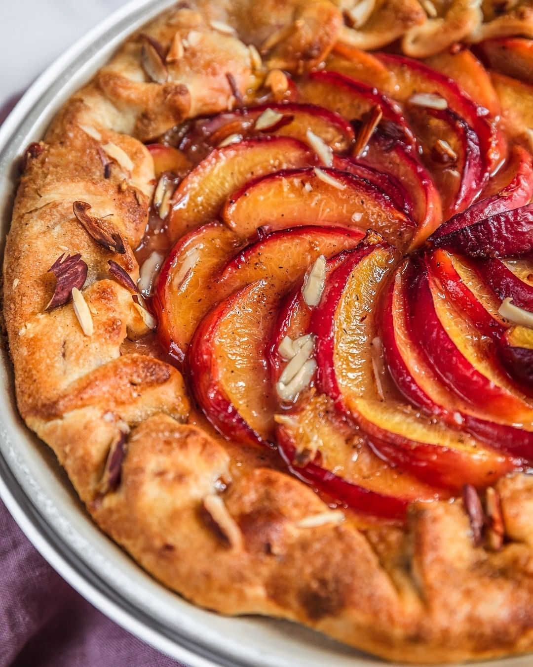 Super Easy Peach Galette