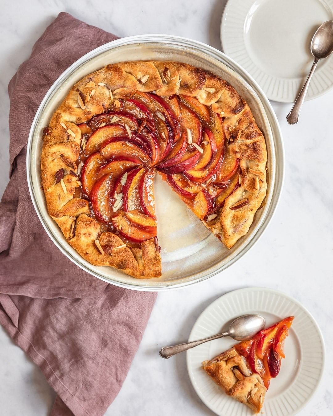 Super Easy Peach Galette
