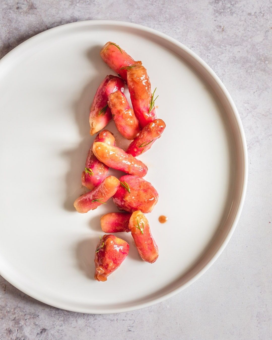 Miso Glazed Radishes⁣