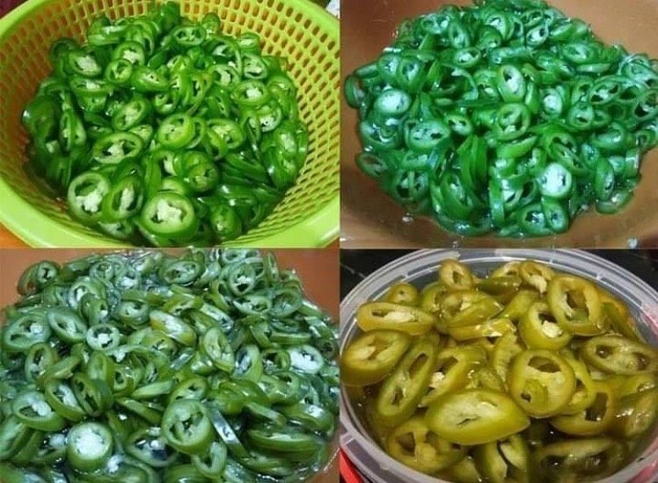 Crunchy Green Chili Pickle