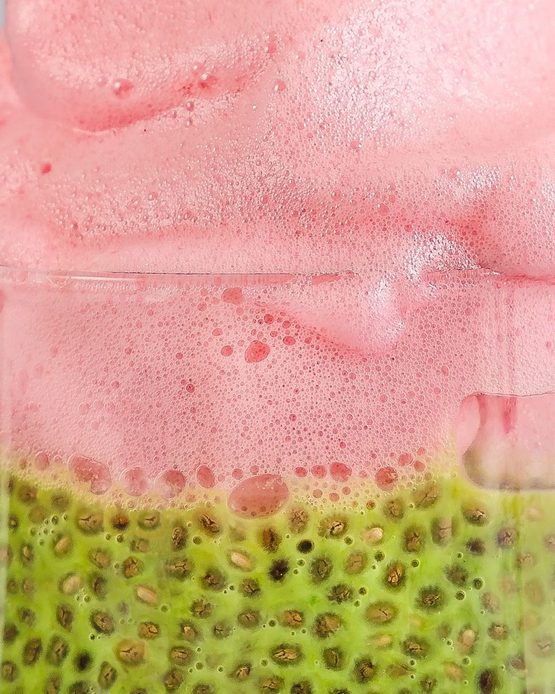 Chia Pudding with Raspberry Foam