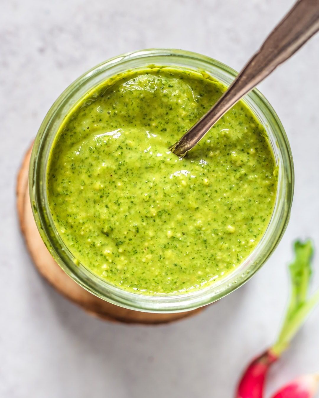 Radishes Greens Pesto⁣