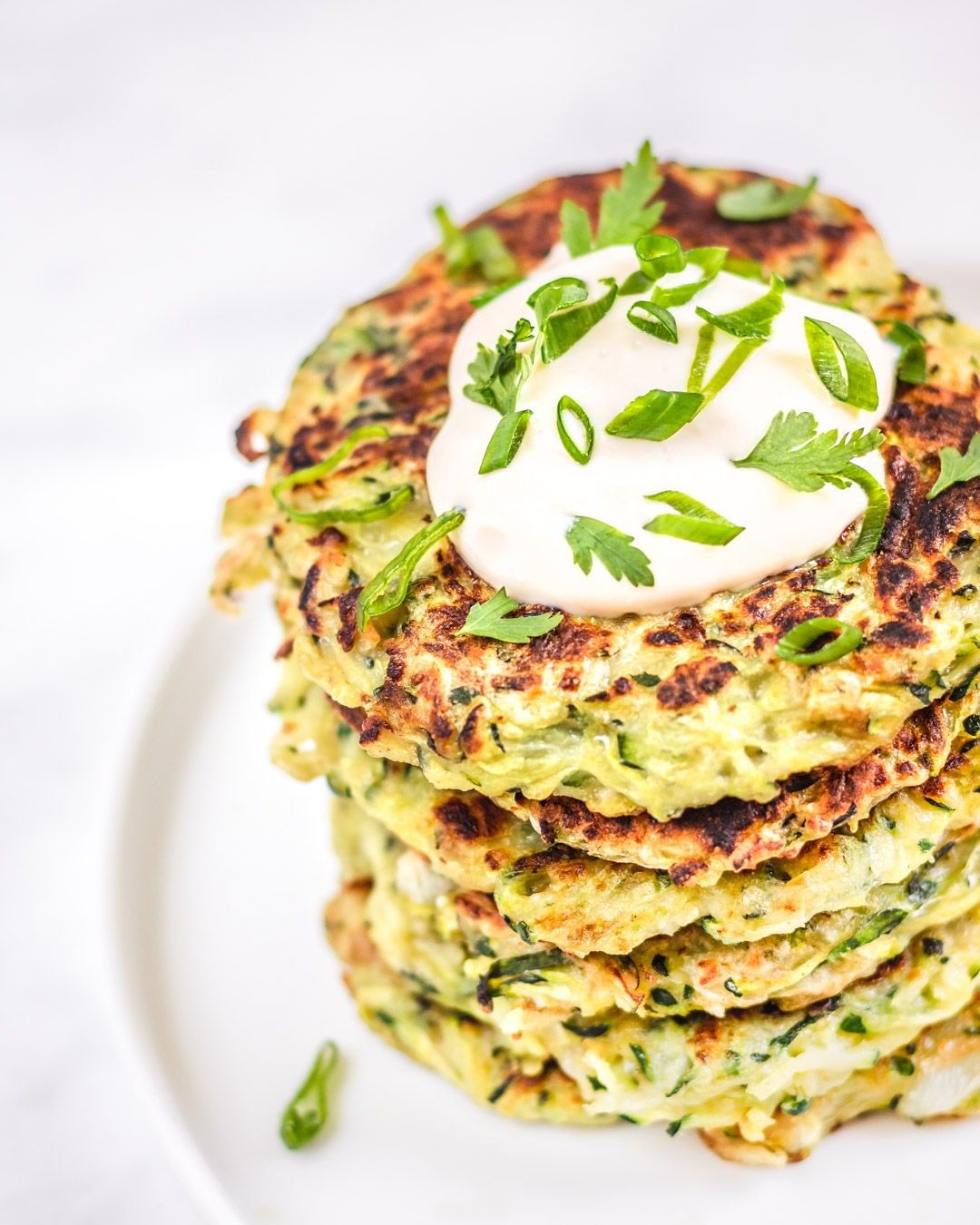 Crispy Zucchini Fritters with Onion and Garlic