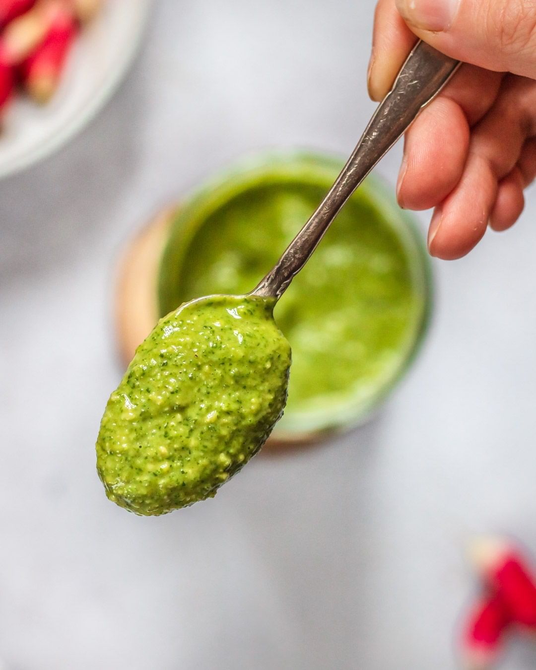 Radishes Greens Pesto⁣