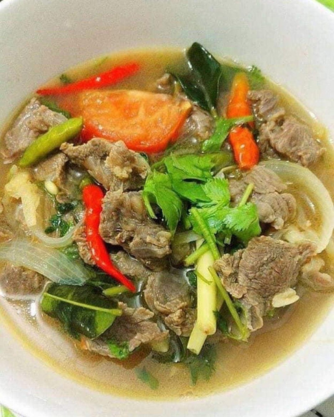 Spicy Thai-Style Beef Soup