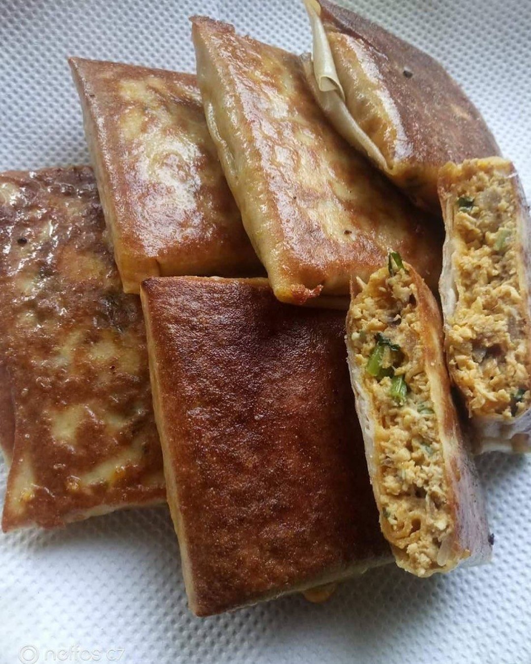 Simple Chicken Murtabak Dish