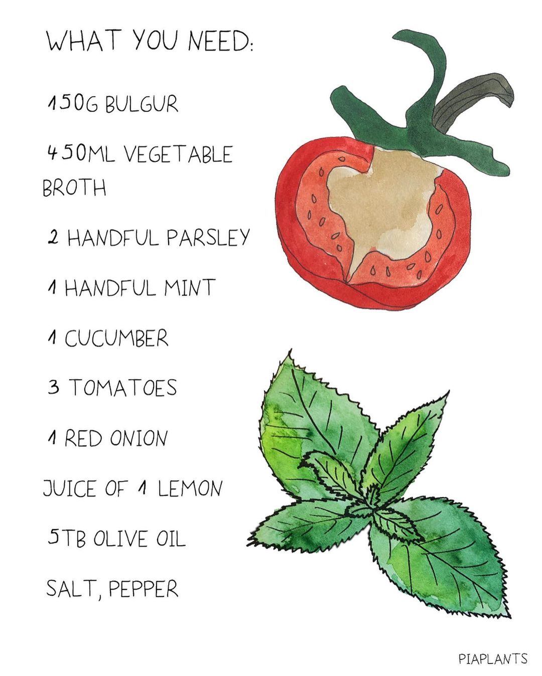 Light Summer Bulgur Salad with Fresh Herbs