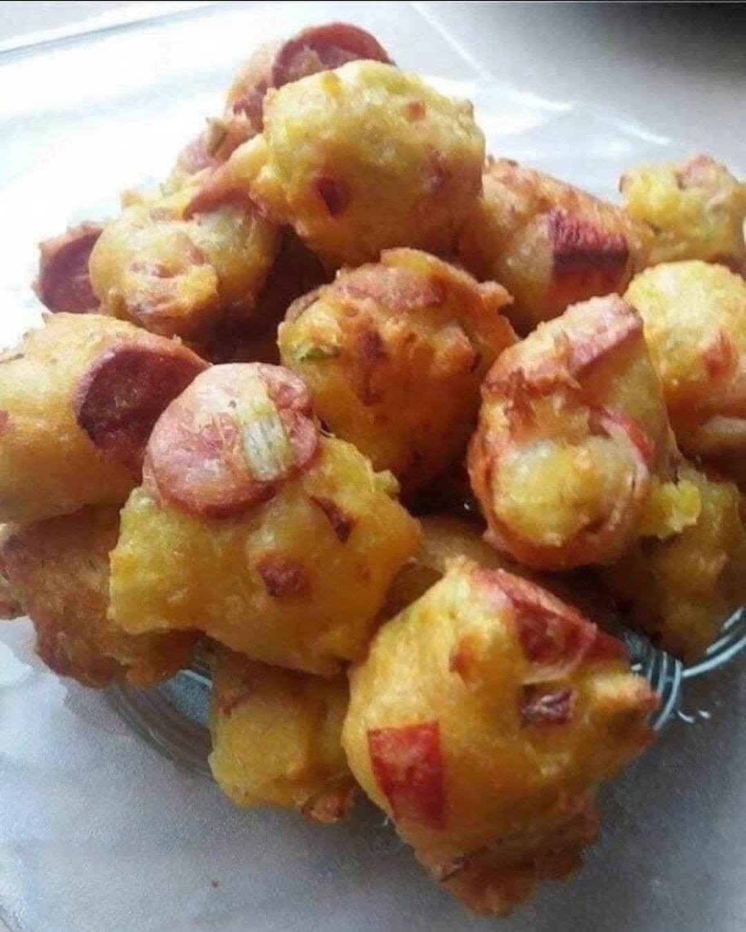 Sausage and Crab Stick Fritters