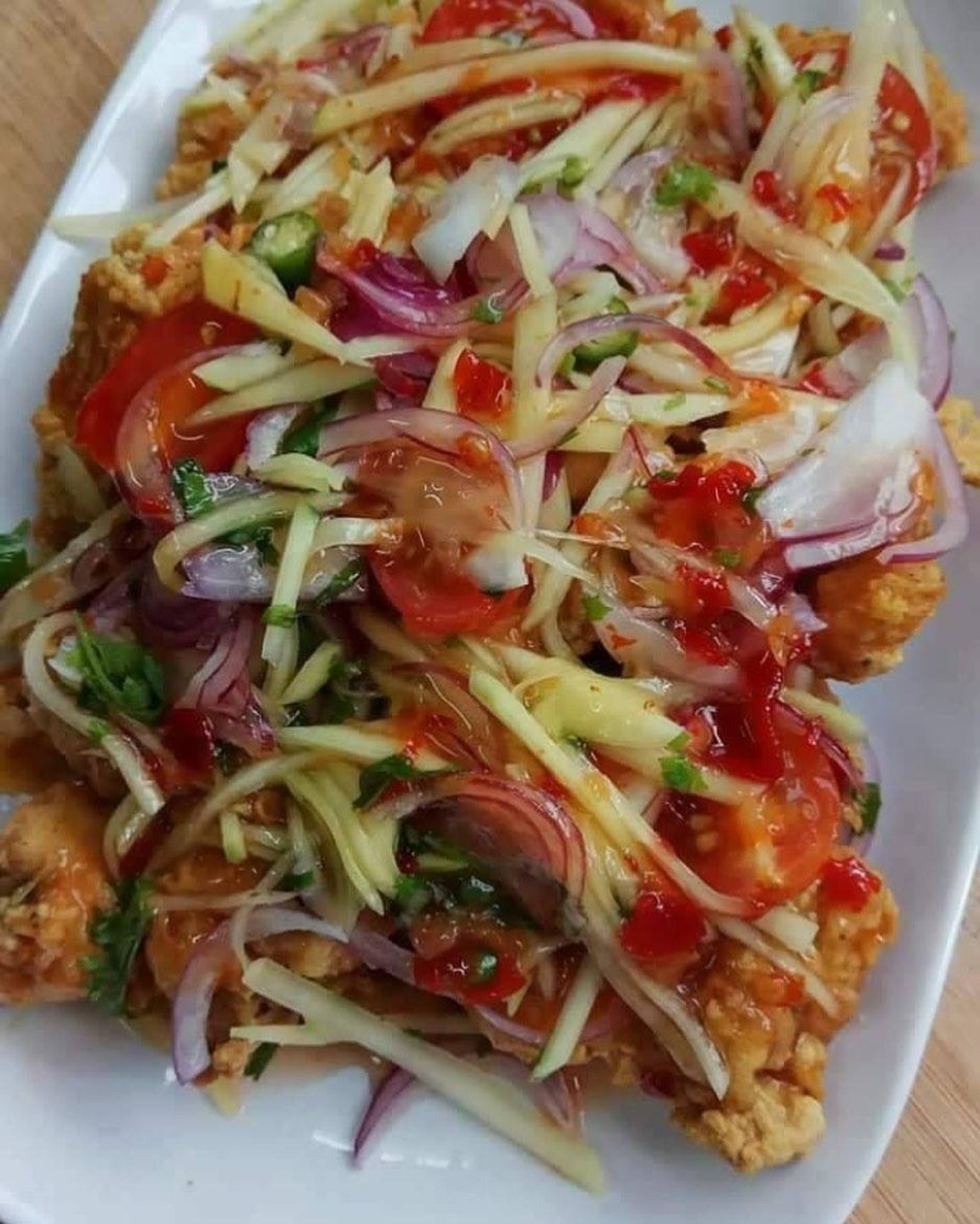 Fried Chicken with Mango Salsa
