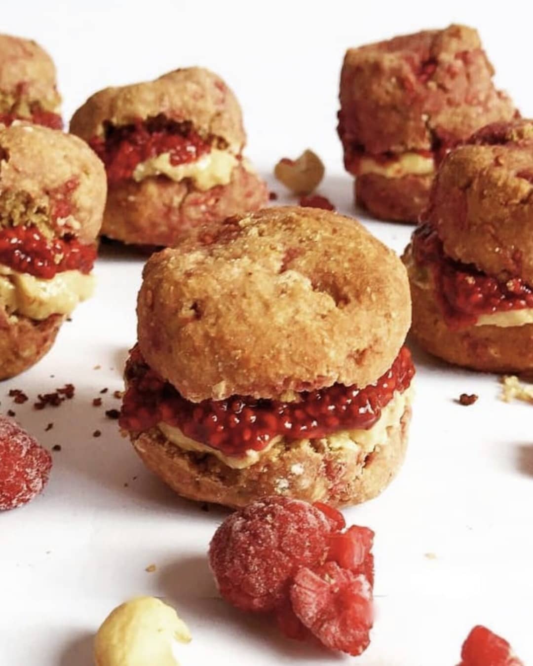 Raspberry and Cashew Butter Scones