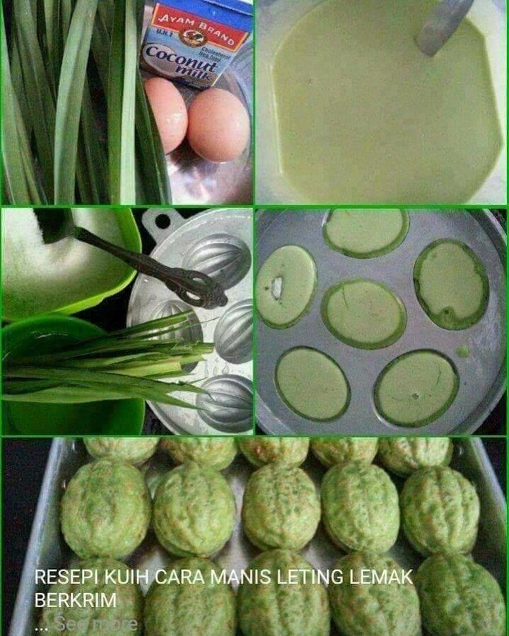 Sweet Pandan Kuih Cara