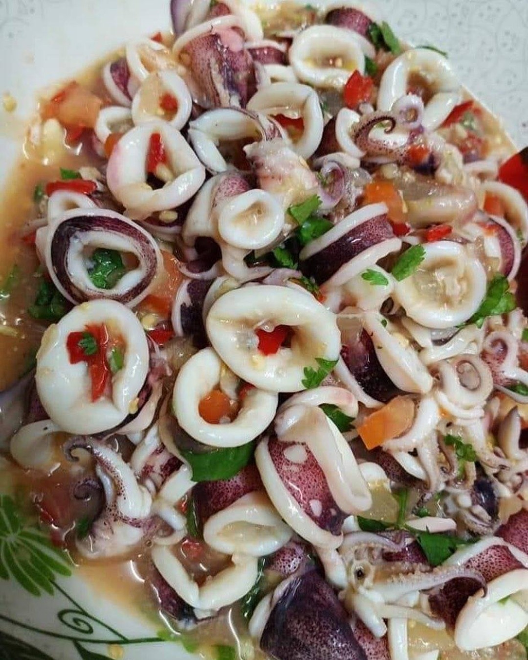 Squid Salad with Chili and Lime
