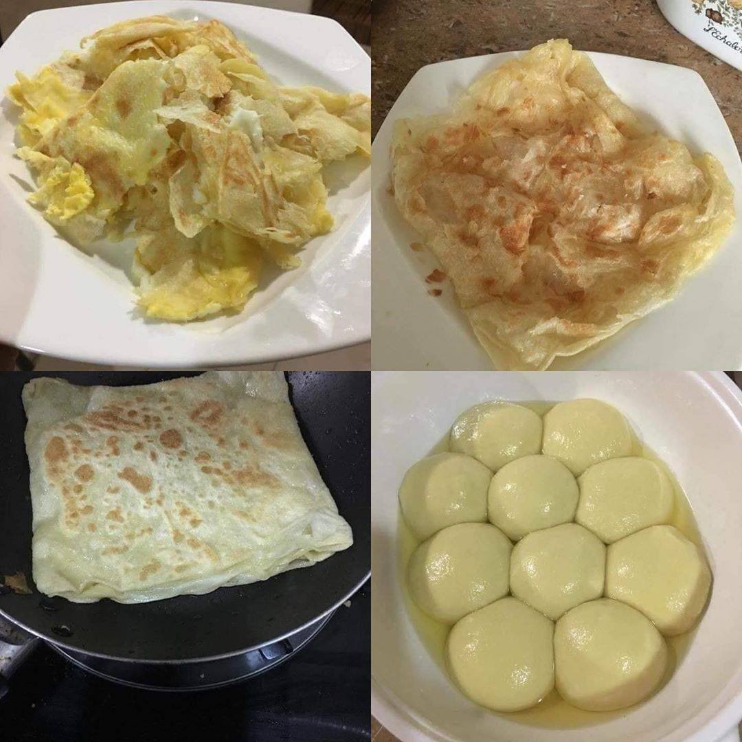Roti Canai Without Eggs