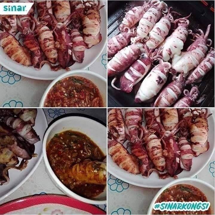 Spicy Sour Sweet Thai Grilled Squid