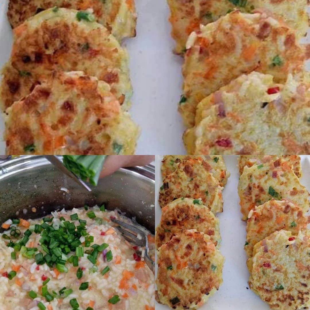 Fried Rice and Egg Patties