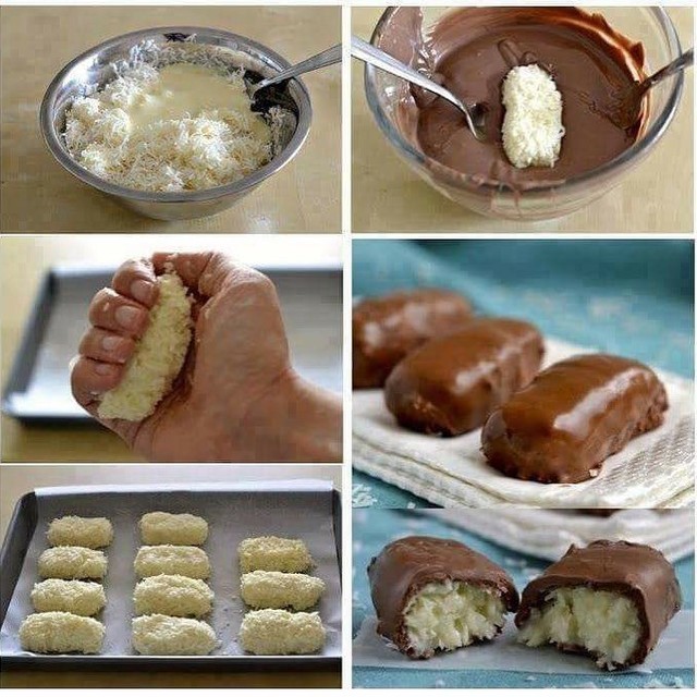 Chocolate-Covered Coconut Bars