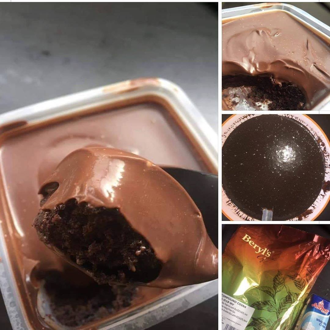 Steamed Chocolate Cake with Ganache