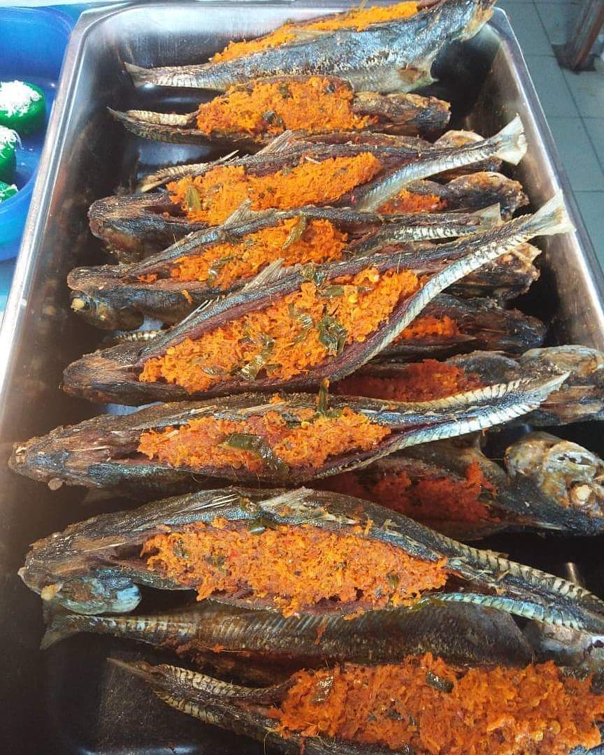 Stuffed Cencaru Fish with Sambal
