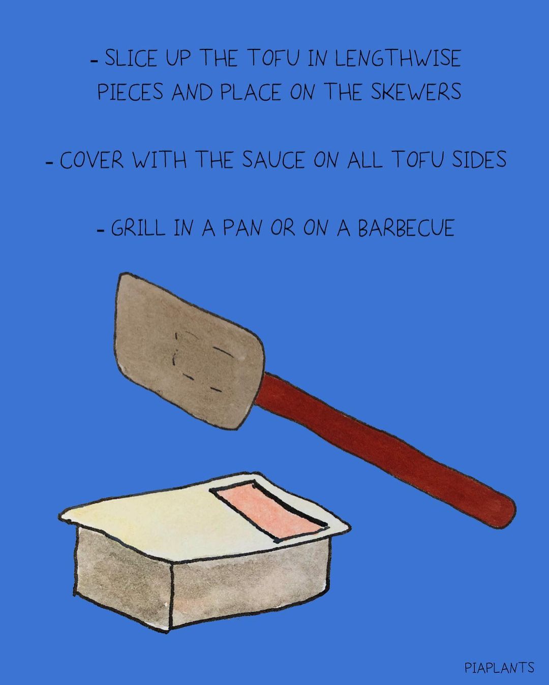 Homemade BBQ Tofu Skewers