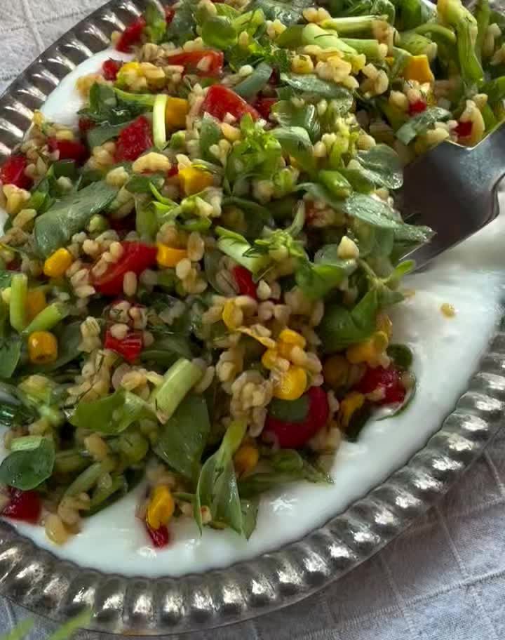 Refreshing Summer Purslane Bulgur Salad